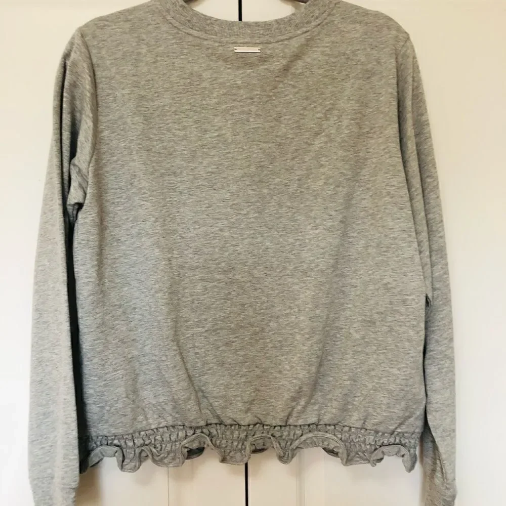 ‎NWT: Michael Kors Ruffle Bottom Sweatshirt
